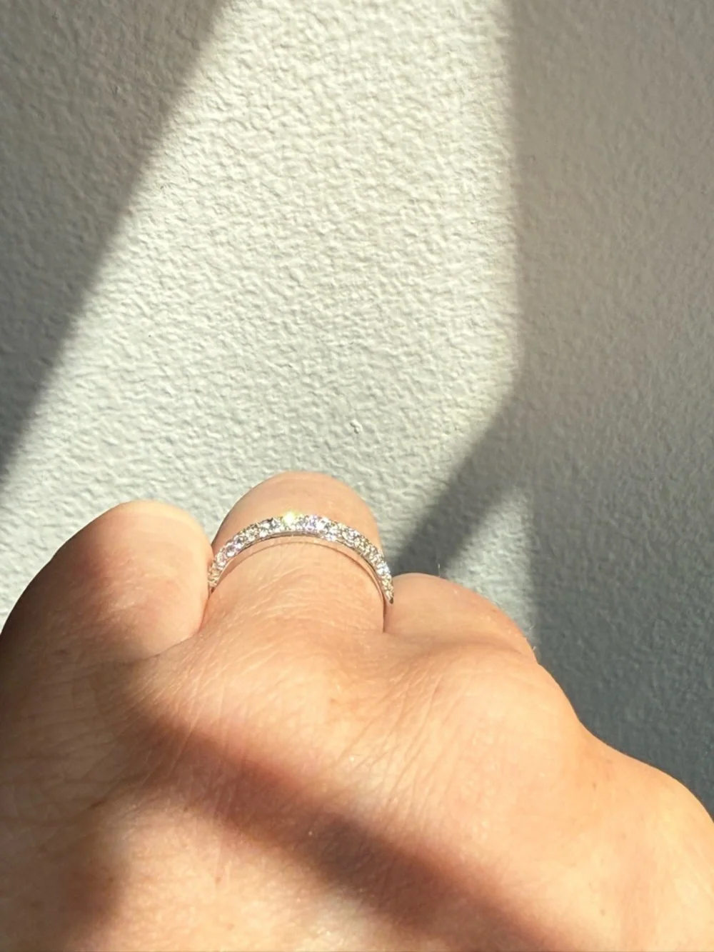 Kay Jewelers Radiant Halo Diamond Ring in White with Matching wedding band - Picture 15 of 15